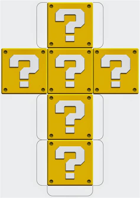 Mario Question Block Printable